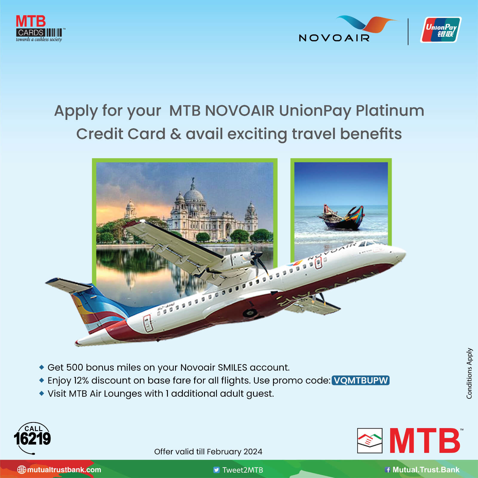 MTB Travel Offer at Novoair