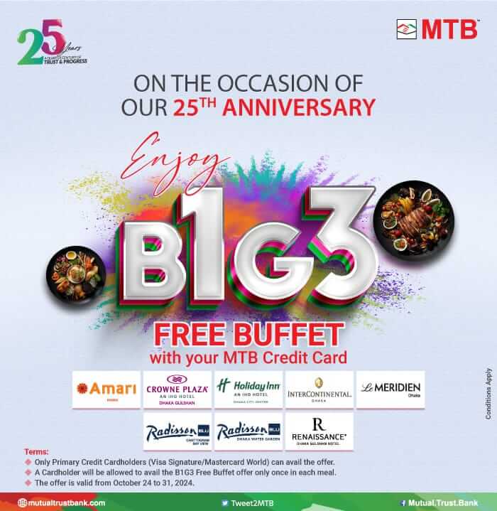 25th Anniversary B1G3 Offer