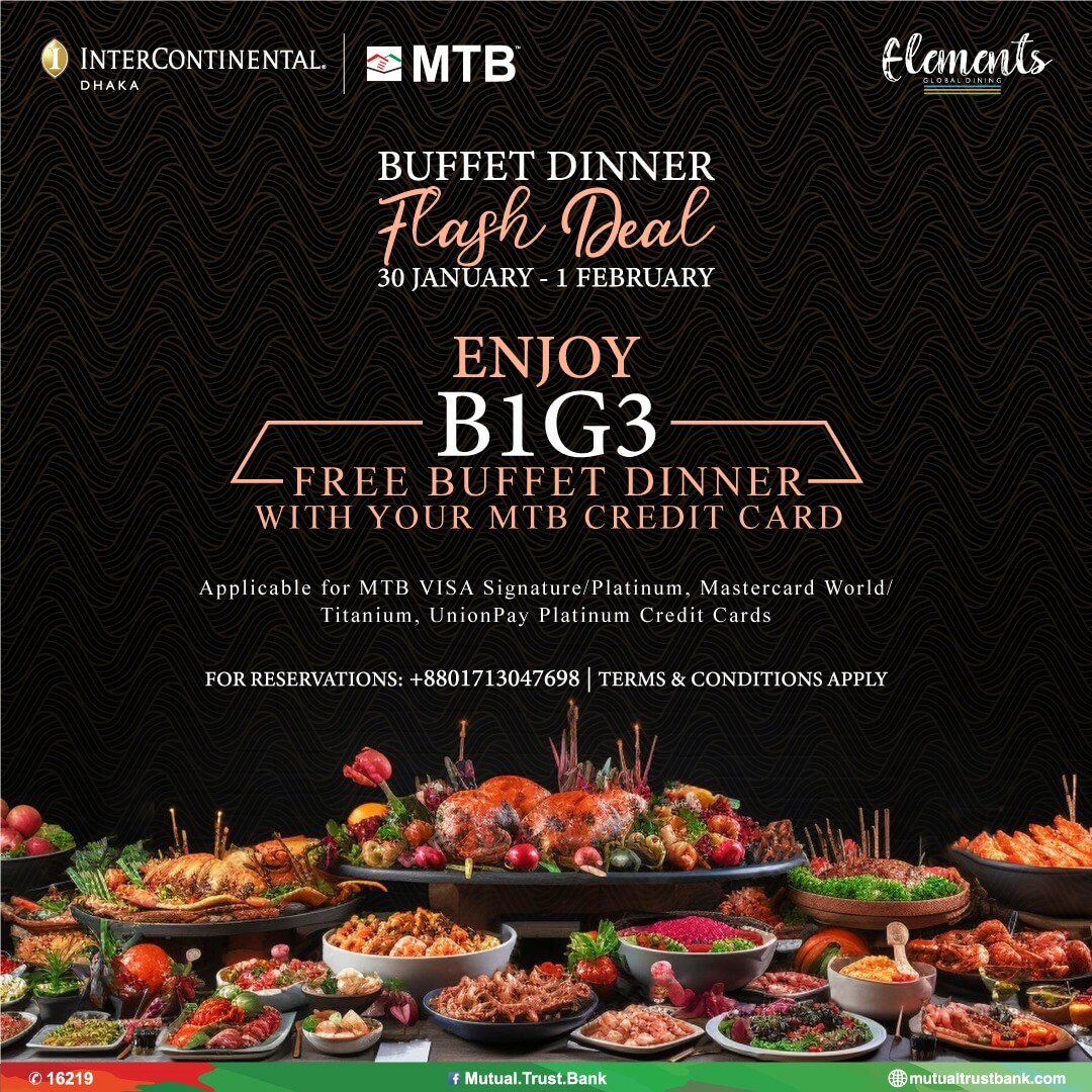 B1G3 Offer at Intercontinental