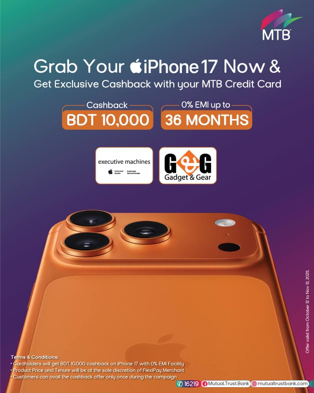 Get Exclusive Cashback with your MTB Credit Card