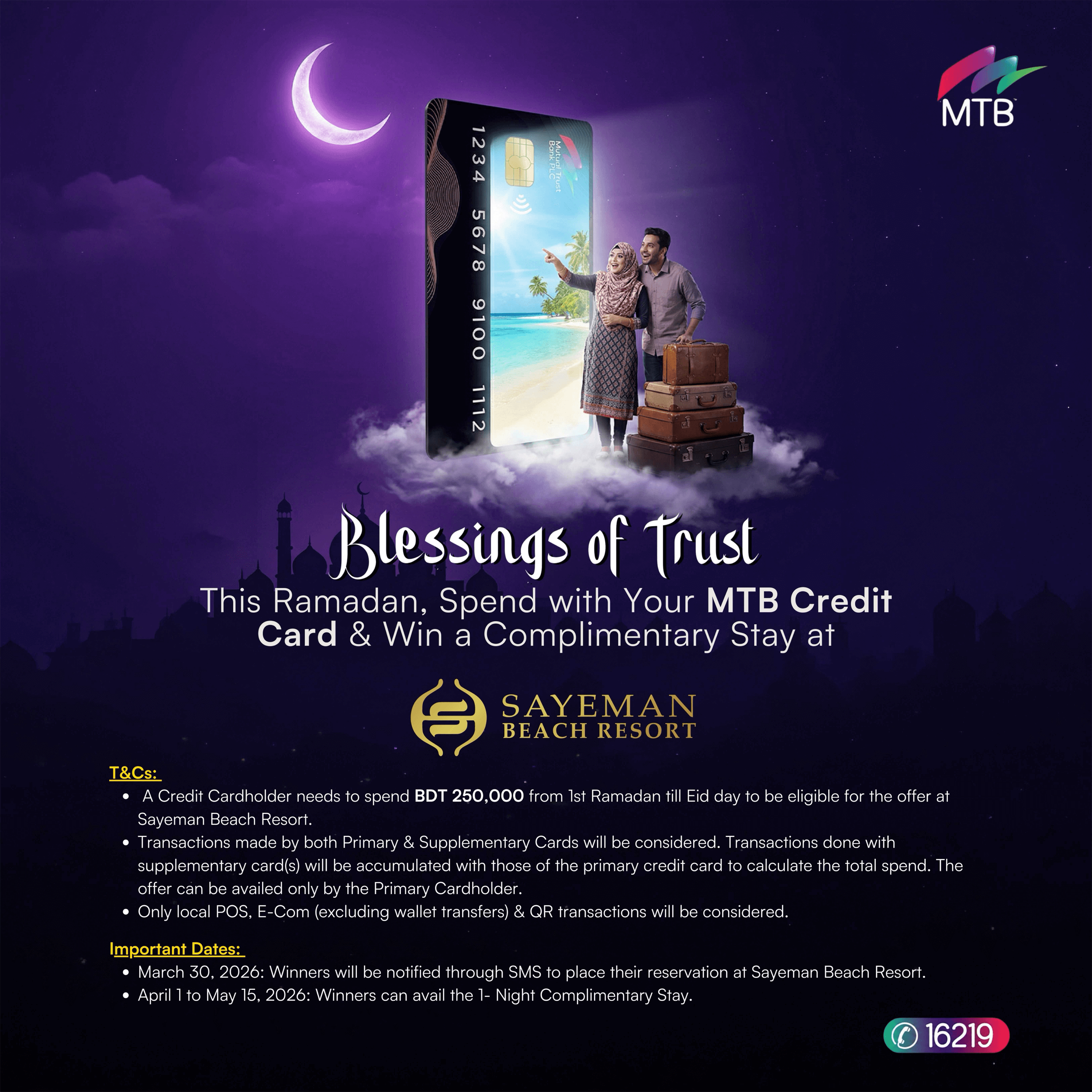 Complimentary Stay at Sayeman