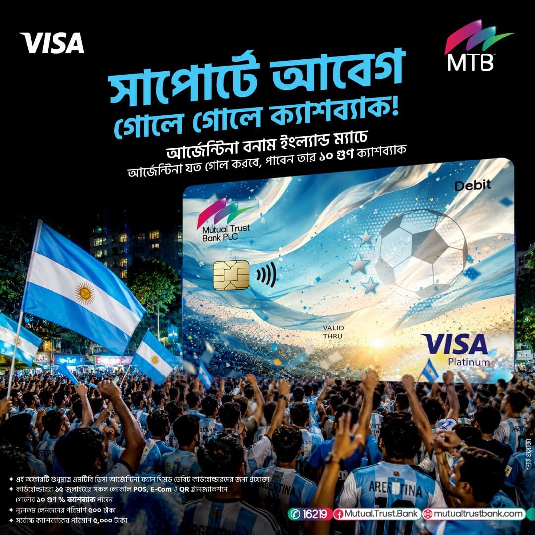 Visa Argentina Fan Debit Card Cashabck Offer on Goal